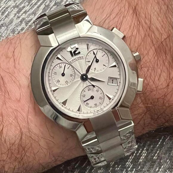 Concord Estate La Scala Chronograph Watch Stainless Steel 38 mm C1 - Picture 2 of 9